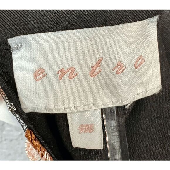 Entra Black Floral Overlay High Neck Sleeveless Dress - Picture 13 of 13